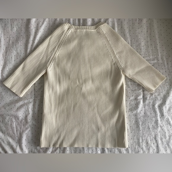 COS White Ribbed Top - Picture 2 of 4